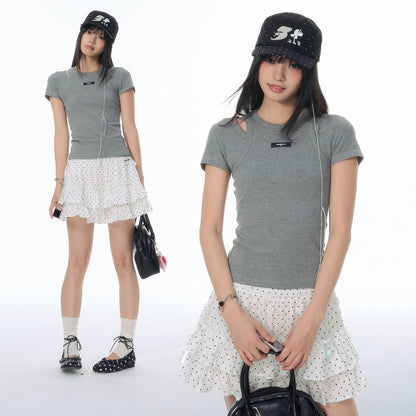 NewJNXS SS Stretch Knit Slim-Fit Tank & T-Shirt Set