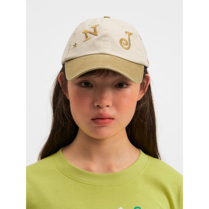 NewJNXS Color-Block Embroidered Baseball Cap