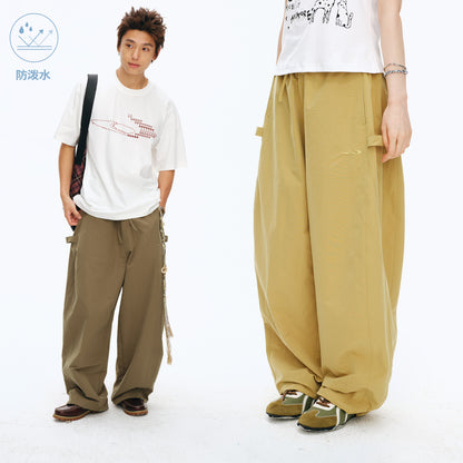 NewJNXS Water-Repellent Woven Straight-Leg Pants