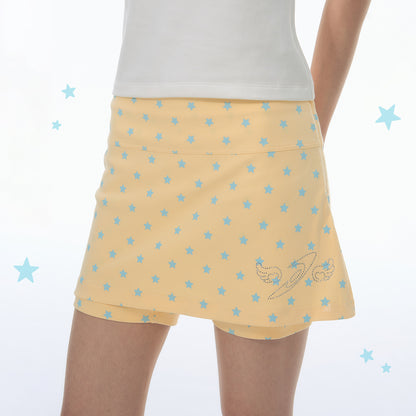 【NewJNXS × Kuku 2.0】Star All-Over Print Layered Skort