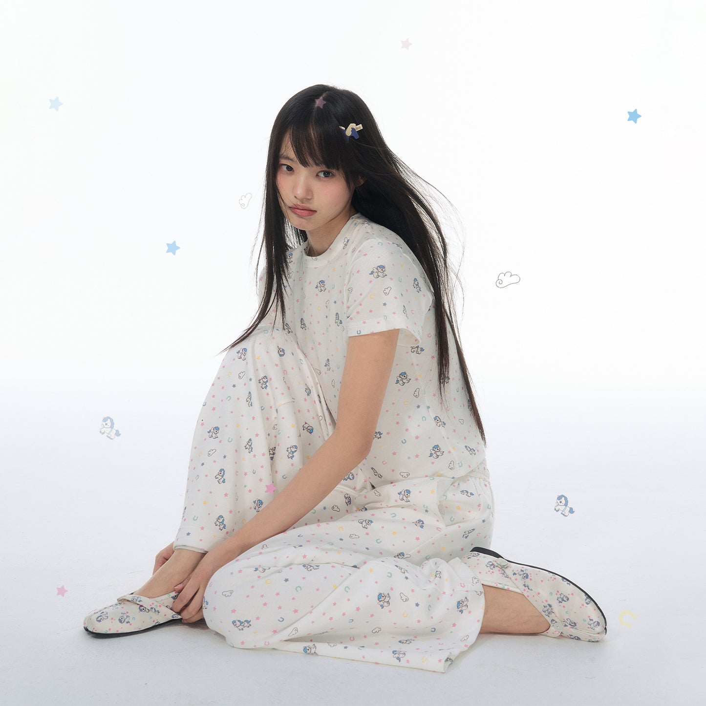 NewJNXS SS Pegasus Lyocell Cropped Tee