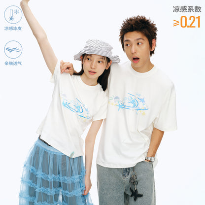 NewJNXS Seashell Ocean  Couple Tee