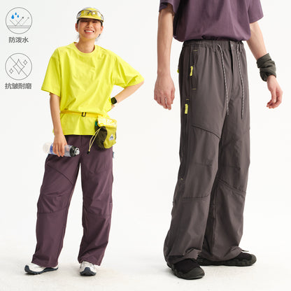 NewJNXS  Outdoor Water-Repellent Panel Softshell Straight Pants