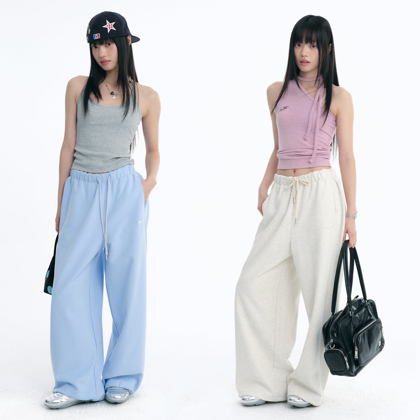 NewJNXS 7A Antibacterial Embroidered Logo Sweatpants