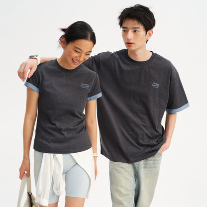 NewJNXS Retro Colorblock Loose Tee