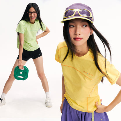 NewJNXS  Drawstring Panel Graphic Tee