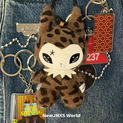 NewJNXS World Leopard Cat Plush Bag Charm