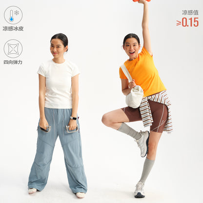 NewJNXS  Cooling Fitted Athletic Basic T-Shirt