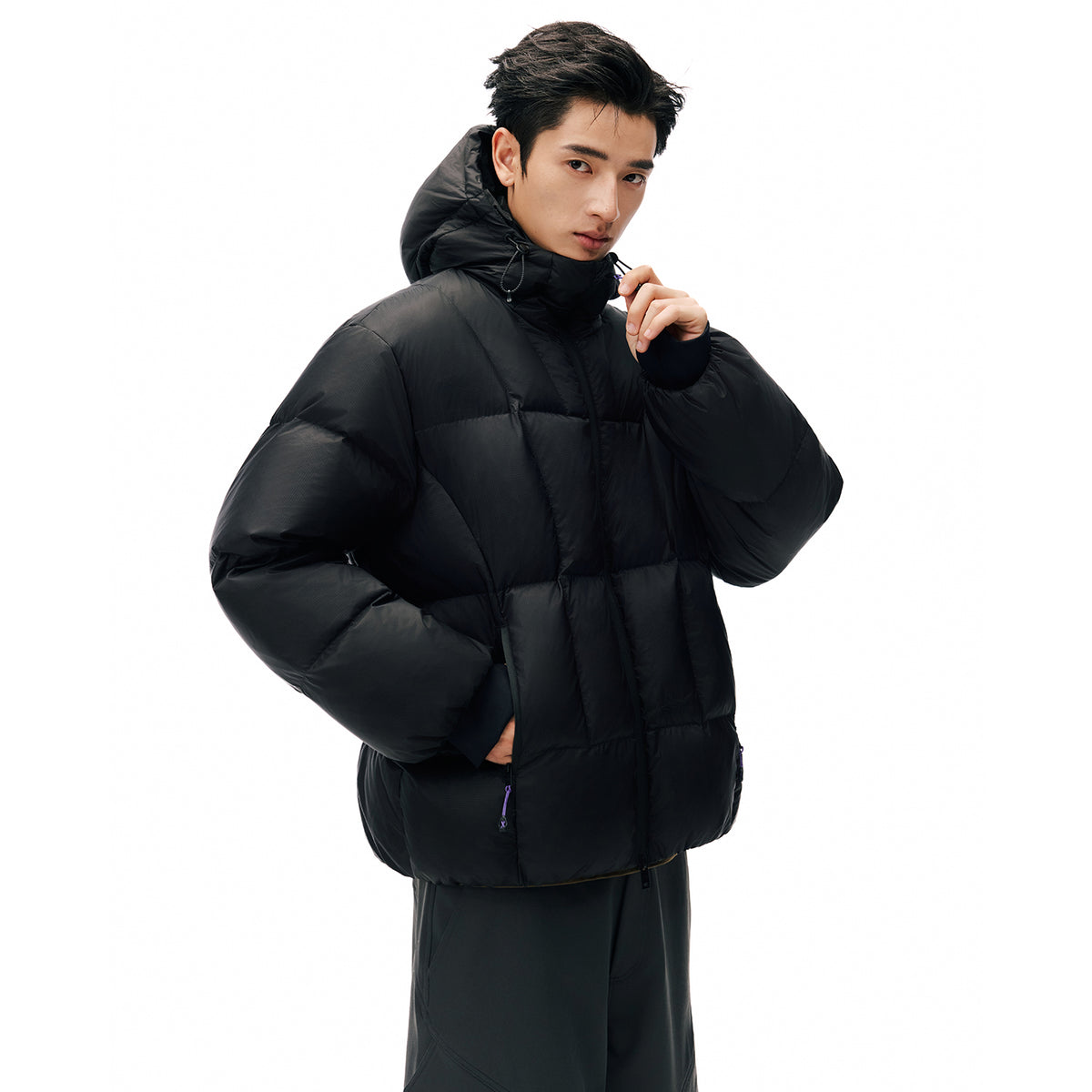 NewJNXS 「Cold Isle Blue Series」Windproof Down Puffer Jacket