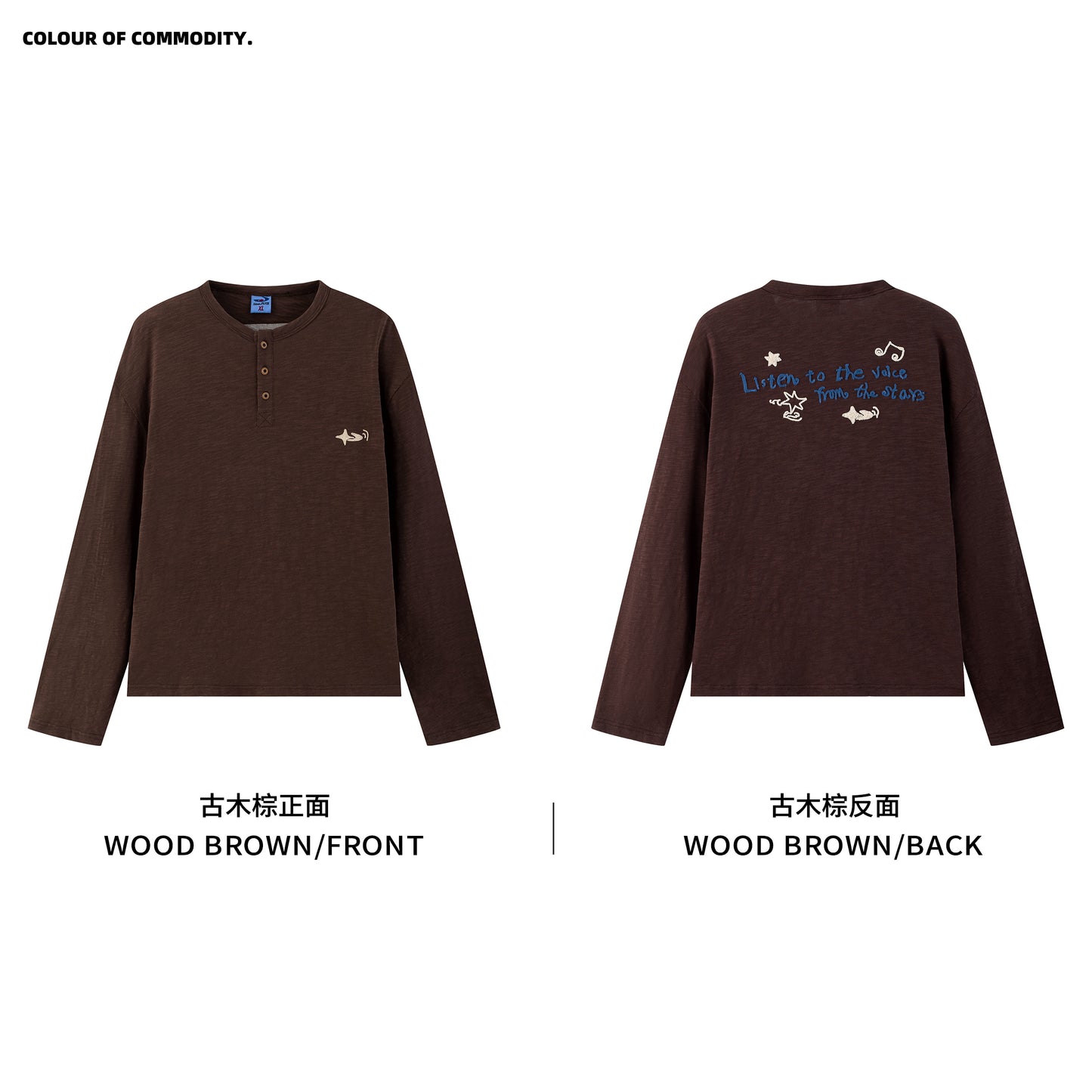 NewJNXS Starlight Trail Knit Henley Tee