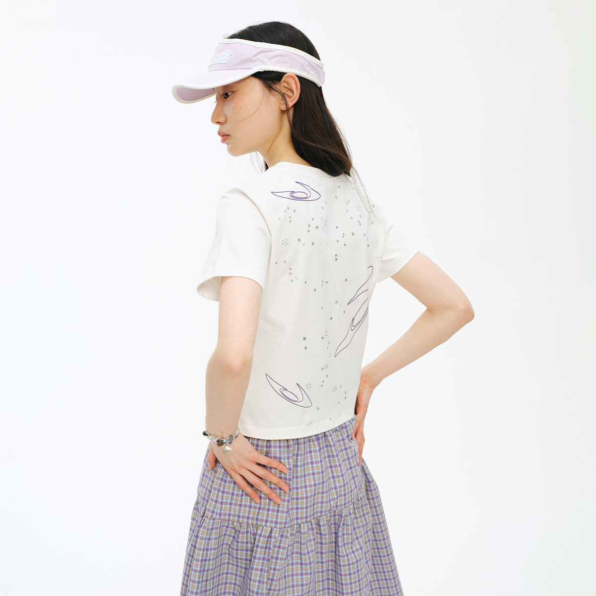 NewJNXS Foil Star Cropped Tee