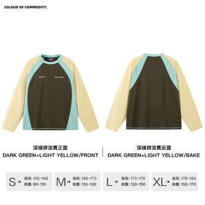 NewJNXS Color Block Quick-Dry Long Sleeve Cycling Tee