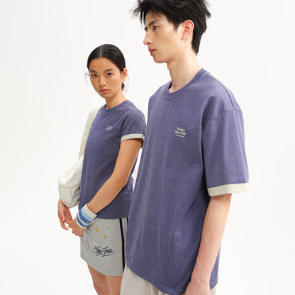 NewJNXS Retro Colorblock Loose Tee
