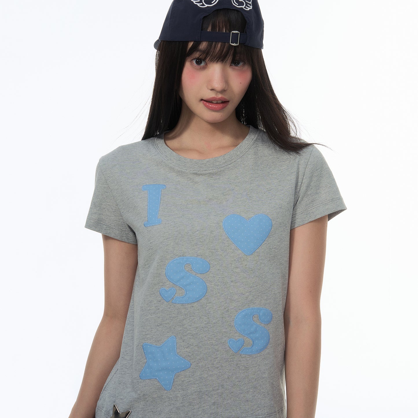 NewJNXS SS Heart & Star Cropped Tee