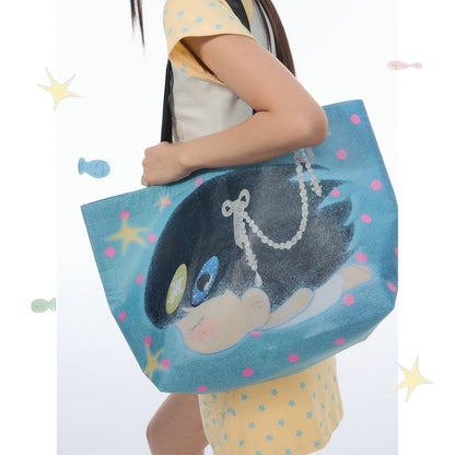 【NewJNXS × Kuku 2.0】Ocean Dream Double-Sided Print Tote Bag