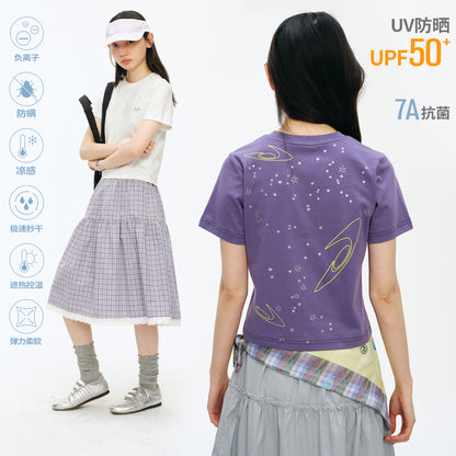 NewJNXS Foil Star Cropped Tee