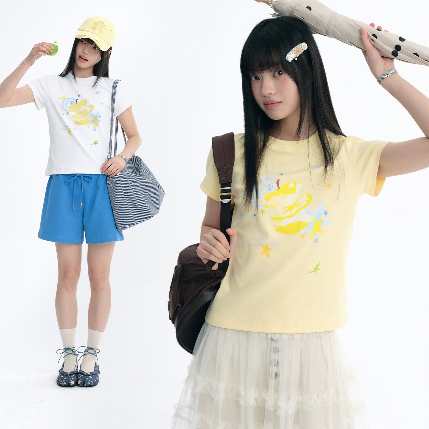 NewJNXS Apple Universe Slim-Fit Tee
