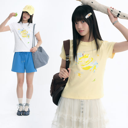 NewJNXS Apple Universe Slim-Fit Tee