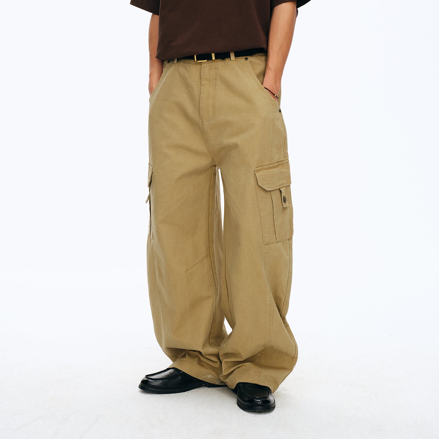 NewJNXS Washed Utility Cargo Pants