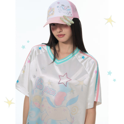 【NewJNXS × Kuku 2.0】NewJNXS Dream Pegasus Star Rhinestone Tee