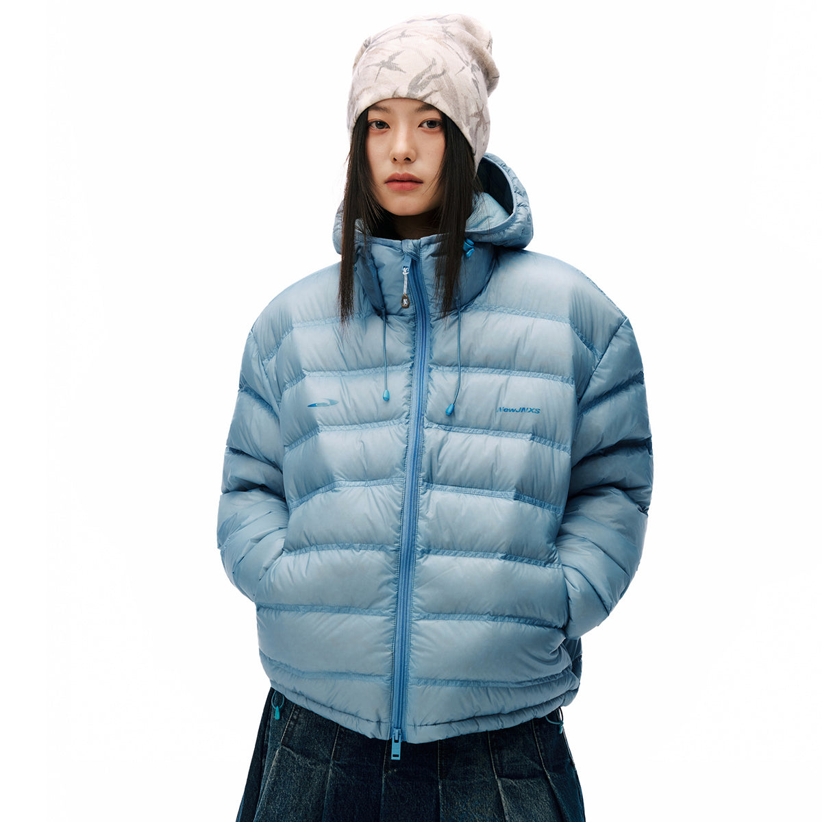 NewJNXS 「Cold Isle Blue Series」 Hooded Down Jacket