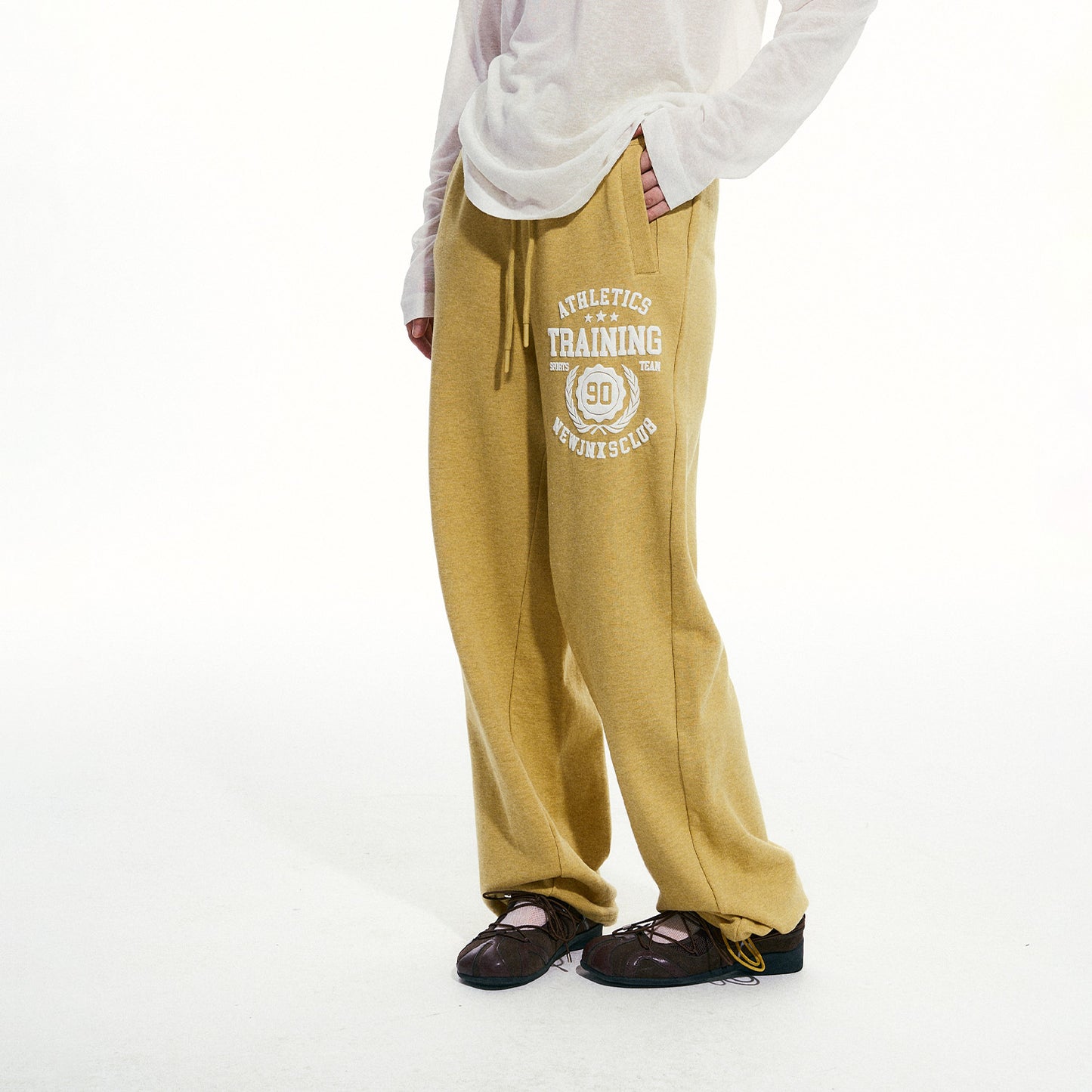 NewJNXS Puff Print Logo Sweatpants