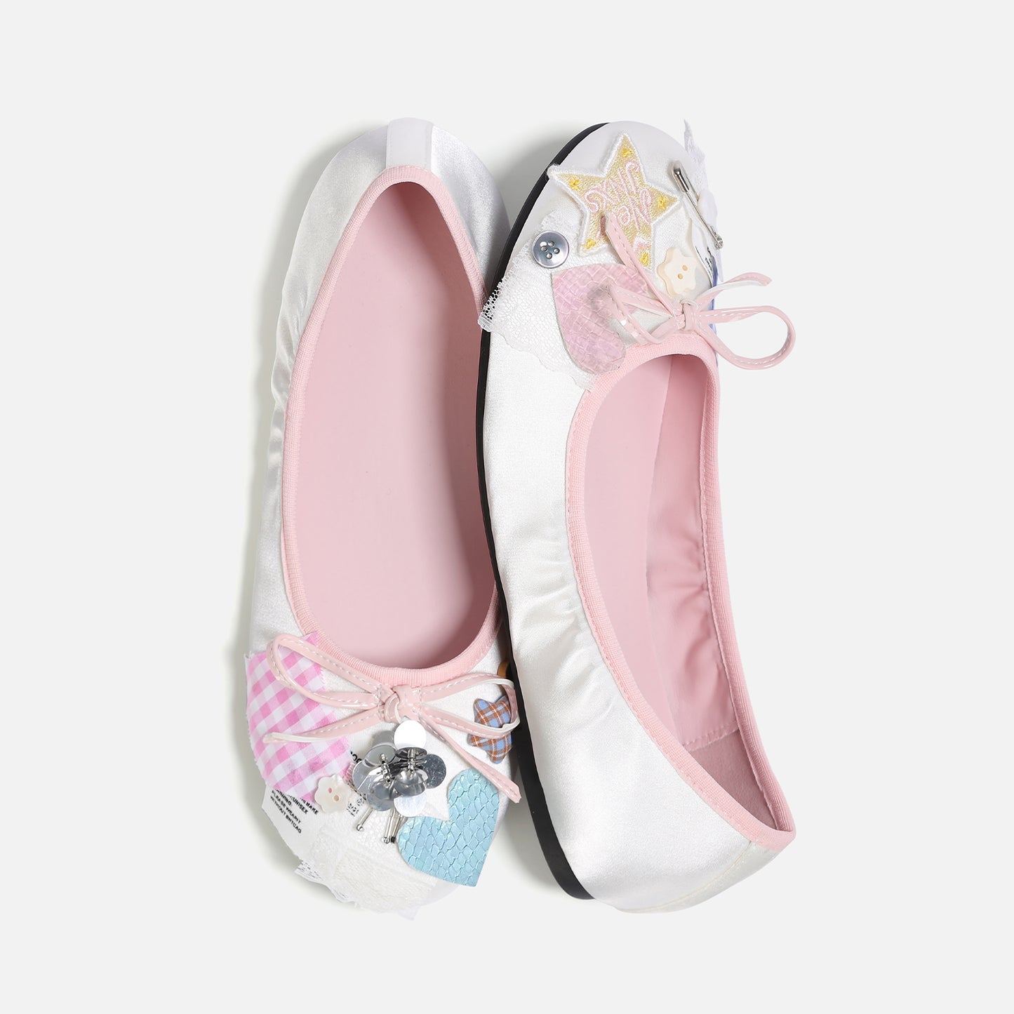 NewJNXS Star Bow Retro Ballet Flats