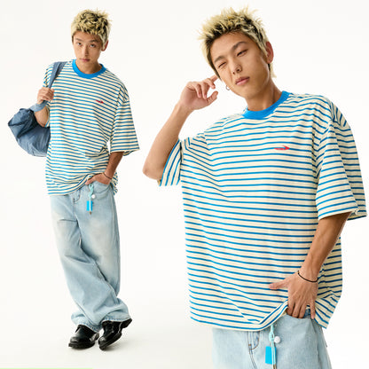 NewJNXS 280G Striped Relaxed-Fit Tee