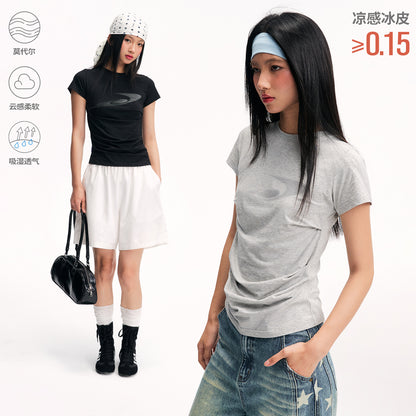 NewJNXS Cool Touch Modal Puff Print Tee