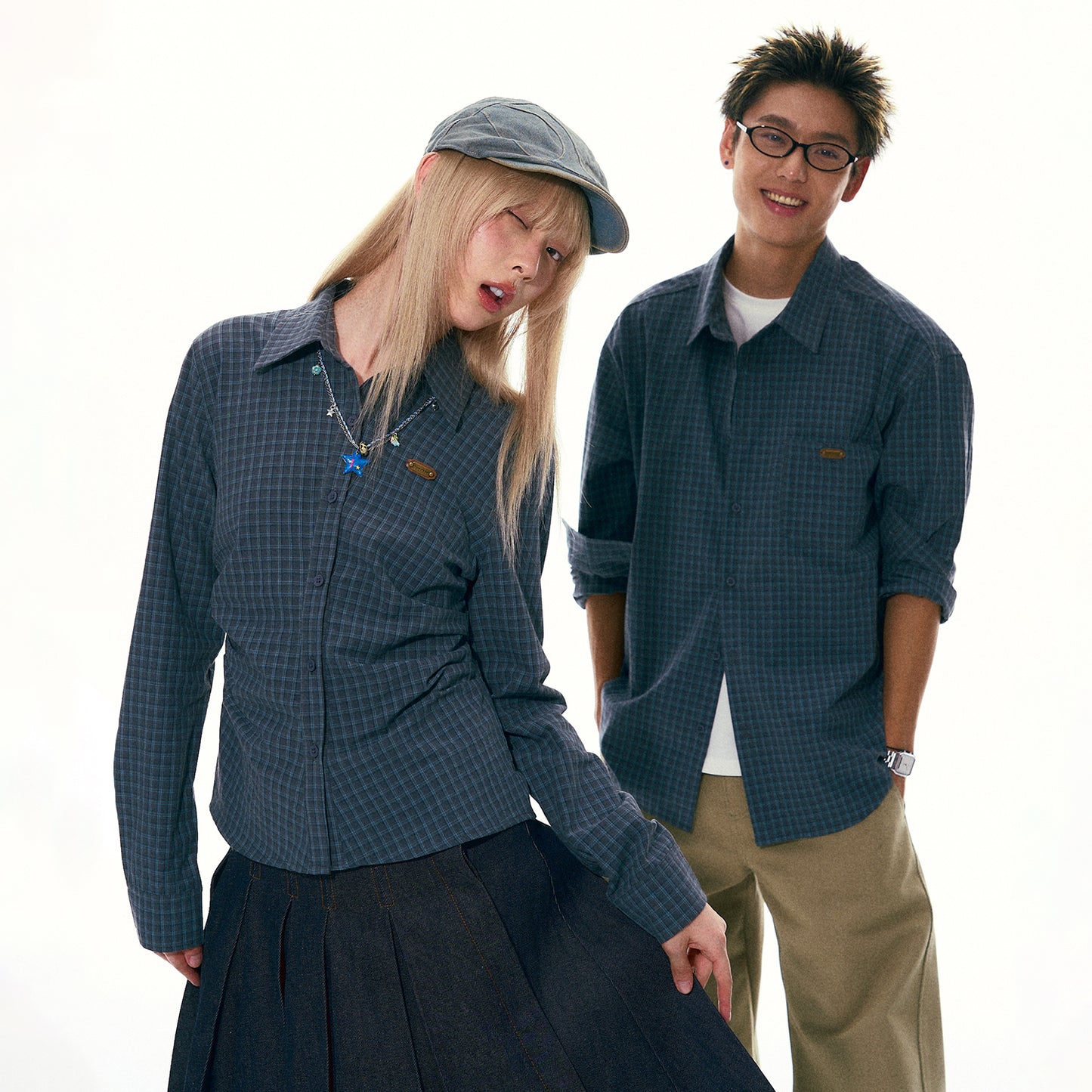 NewJNXS SS Vintage Plaid Shirt
