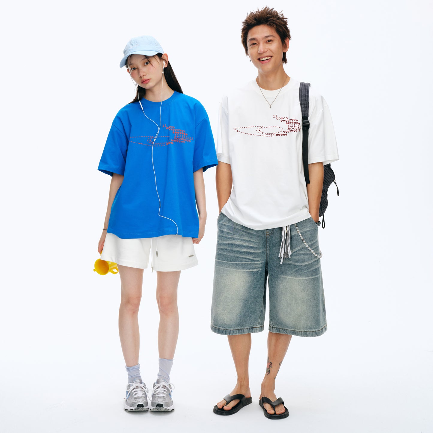 NewJNXS Quick-Dry UV Protection LOVE Graphic Tee