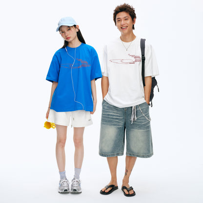 NewJNXS Quick-Dry UV Protection LOVE Graphic Tee