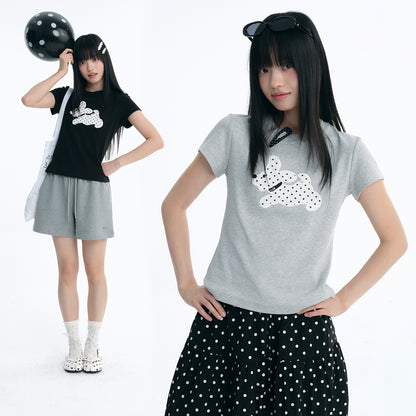 NewJNXS Polka Dot Puppy Tee