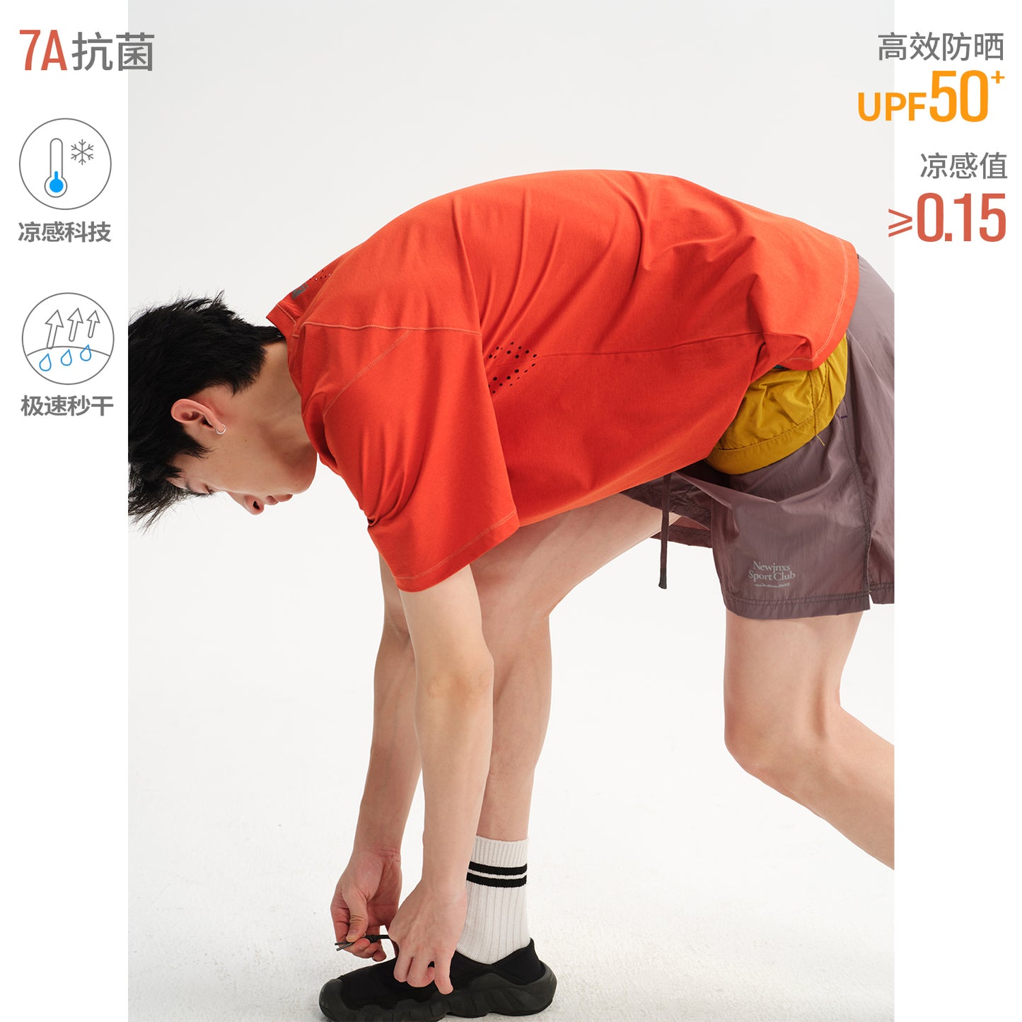 NewJNXS UPF50+ Cooling Quick-Dry Perforated Tee