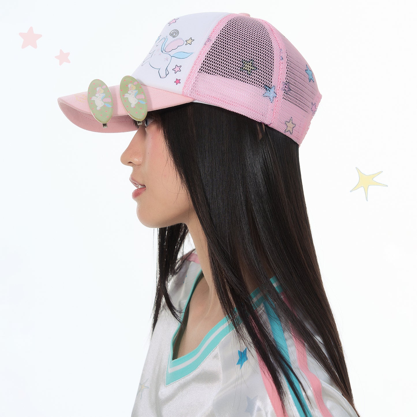 【NewJNXS × Kuku 2.0】 Unicorn Star Mesh Baseball Cap