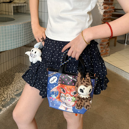 NewJNXS World Alien Girl Graphic Mini Crossbody Bag