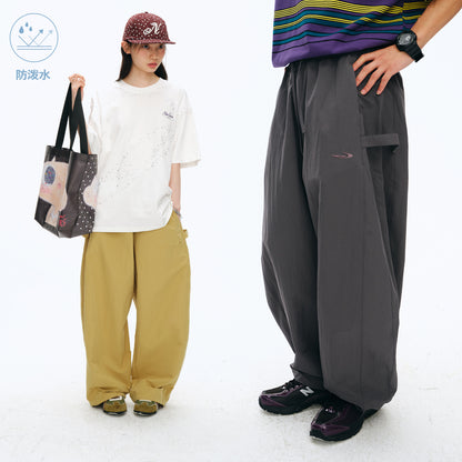 NewJNXS Water-Repellent Woven Straight-Leg Pants