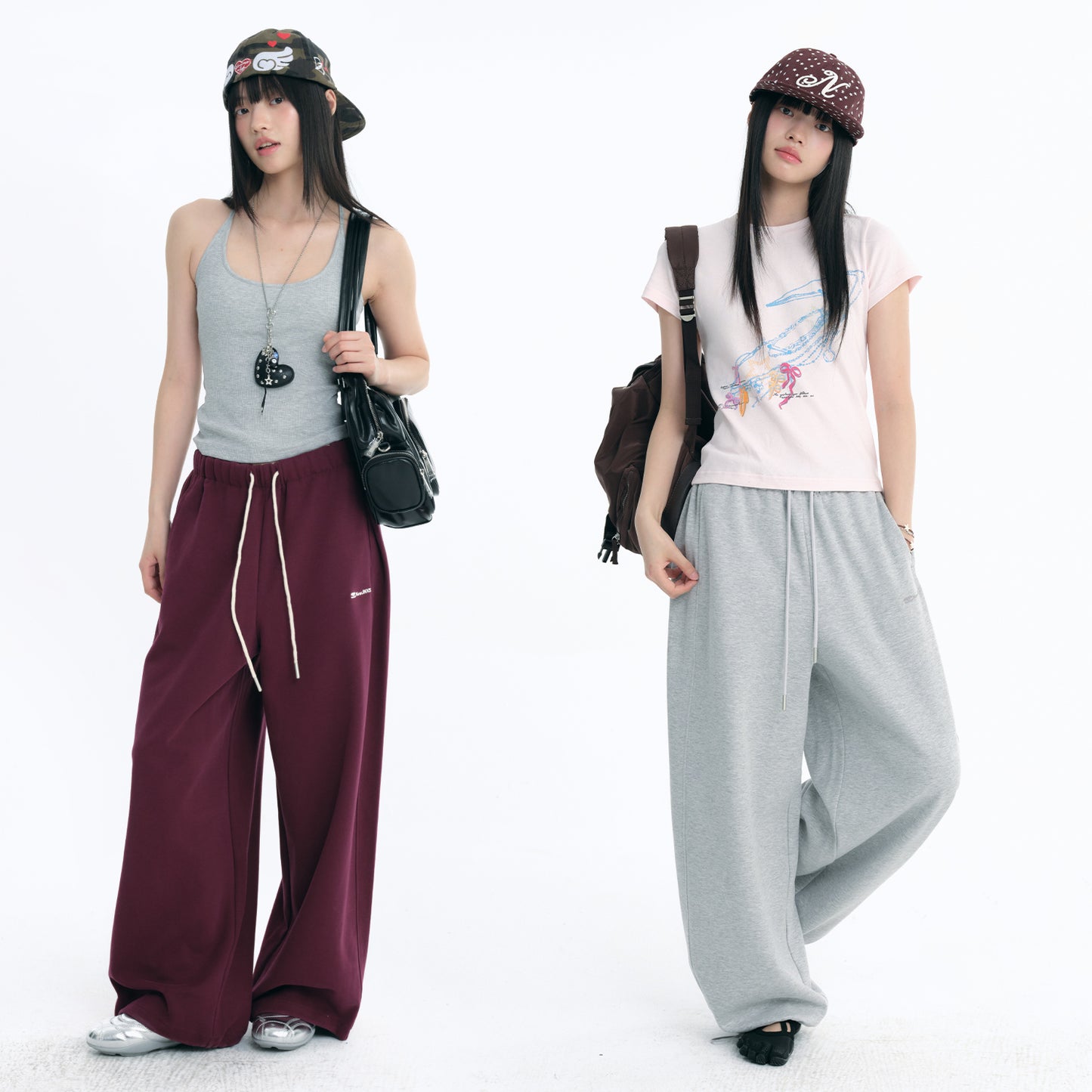 NewJNXS 7A Antibacterial Embroidered Logo Sweatpants