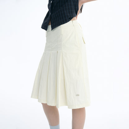 NewJNXS Water-Repellent Anti-Static A-Line Pleated Skirt