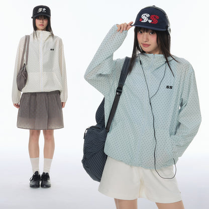 NewJNXS 「SS Collection」 Polka Dot Check Hooded UV Protection Jacket