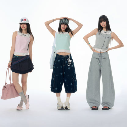 NewJNXS SS Lyocell Layered-Look Camisole