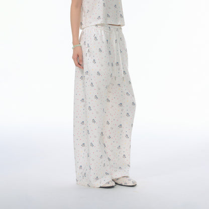 NewJNXS SS Pegasus Print Lyocell Wide-Leg Pants