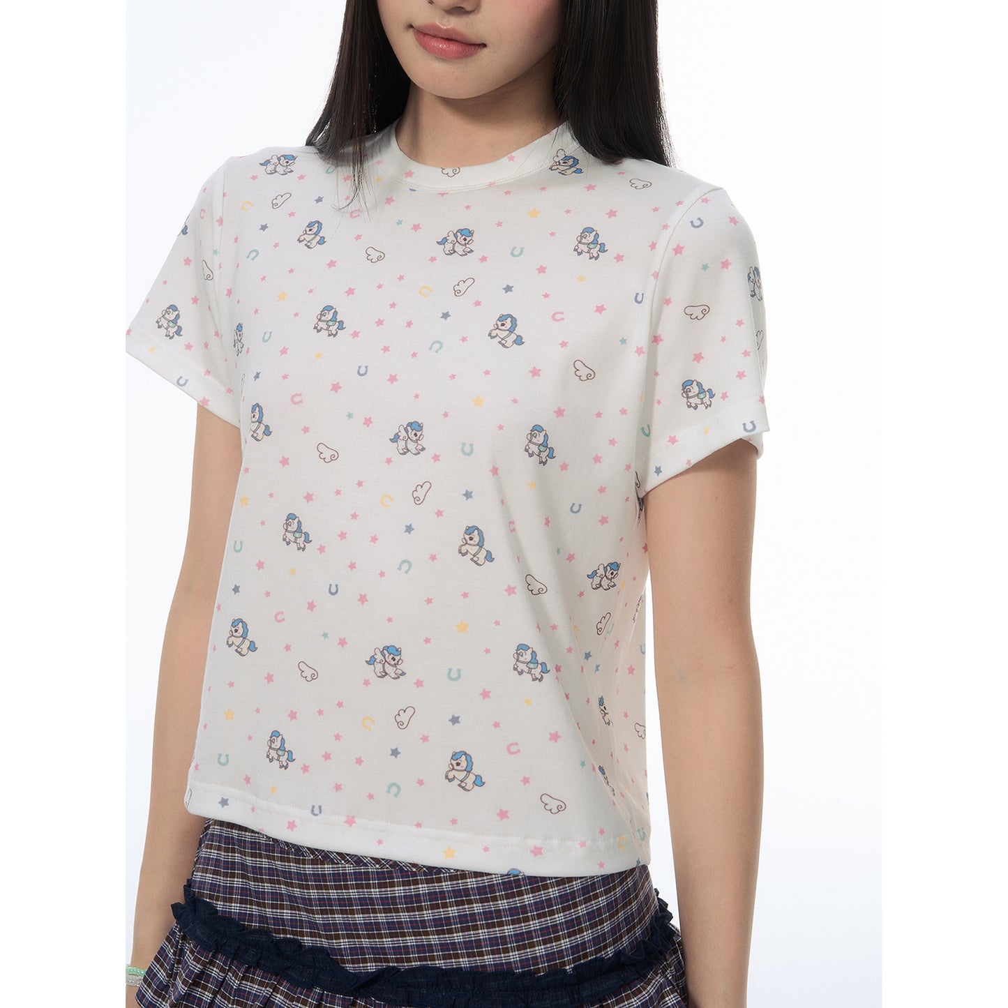 NewJNXS SS Pegasus Lyocell Cropped Tee