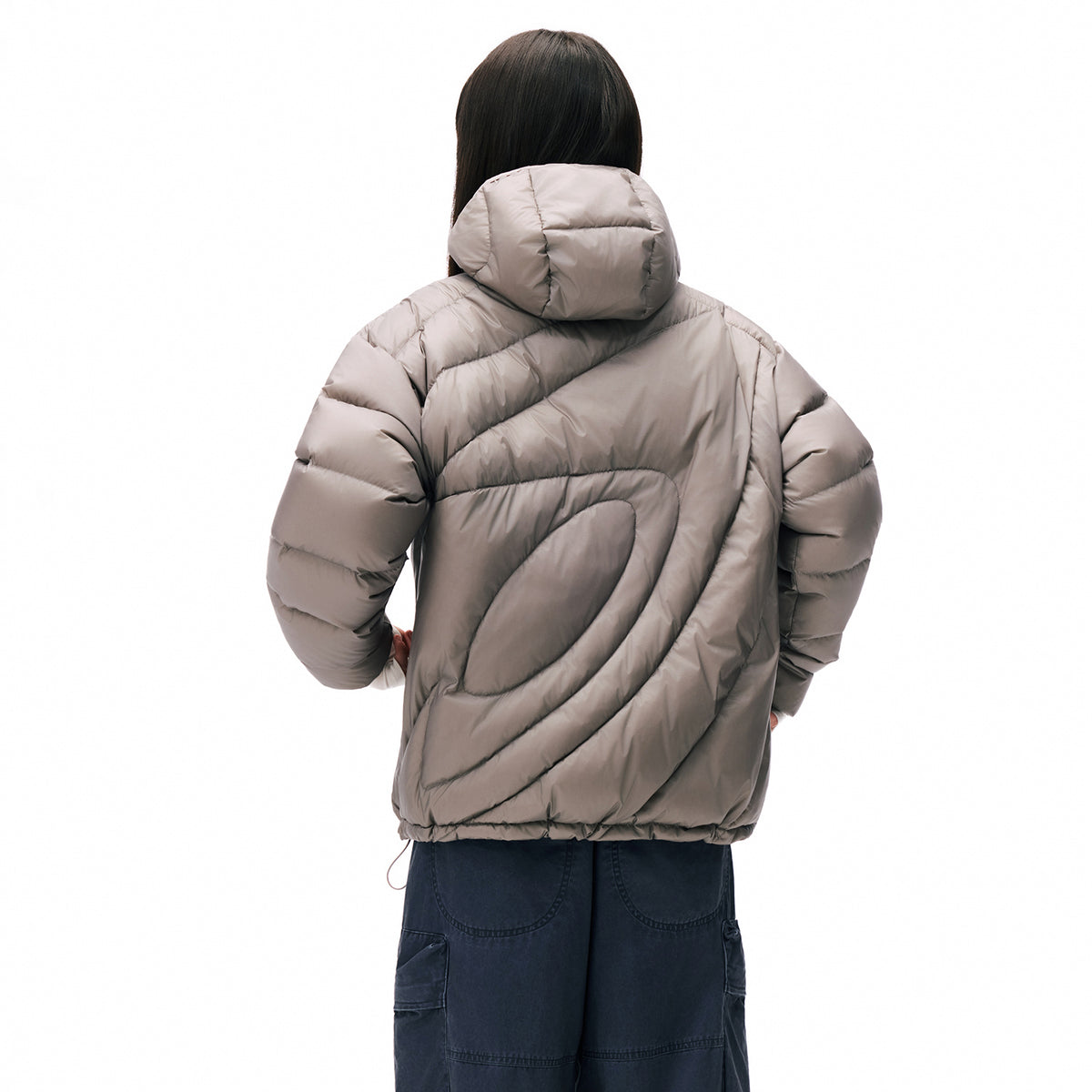 NewJNXS「Cold Isle Blue Series」 Ring Detail Puffer Jacket
