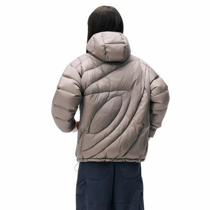 NewJNXS「Cold Isle Blue Series」 Ring Detail Puffer Jacket