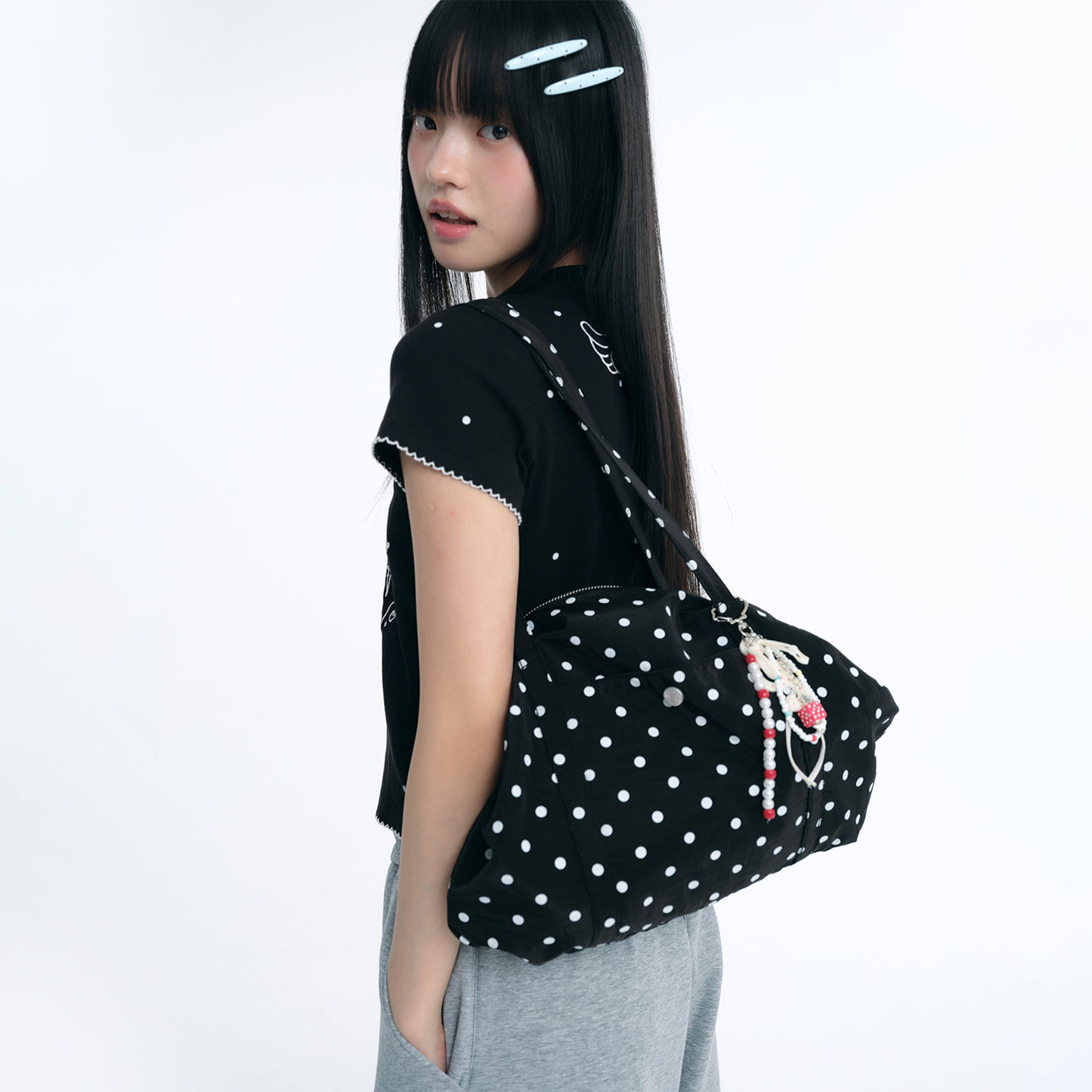 NewJNXS Polka Dot Tote Bag