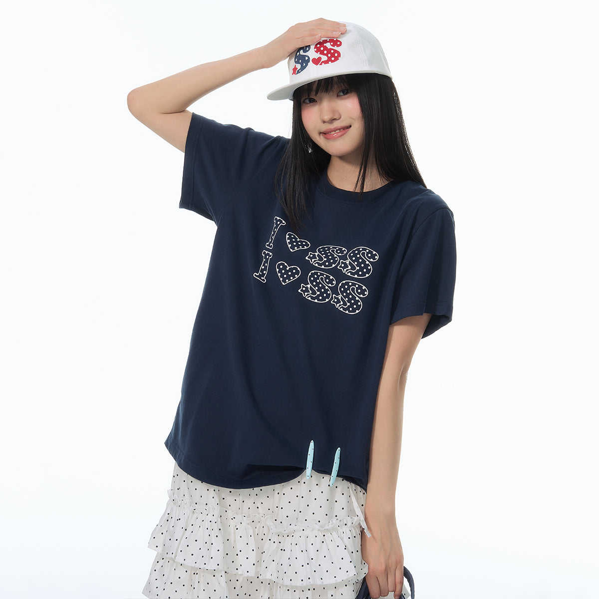 NewJNXS SS Polka Dot Graphic T-Shirt