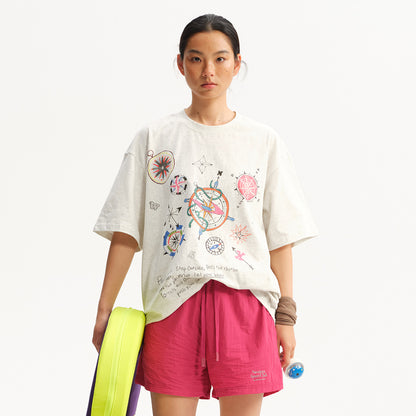 NewJNXS Compass Graphic Quick-Dry Outdoor Tee