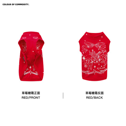NewJNXS Unicorn Polka Dot Print Slim-Fit T-Shirt& Pet Tee