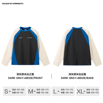 NewJNXS Color Block Quick-Dry Long Sleeve Cycling Tee